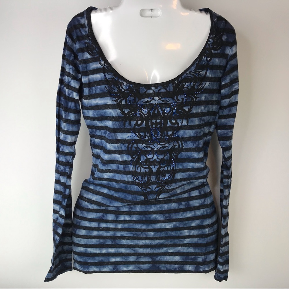 Cruel Girl Womens Top Sz S Rhinestone Embellished